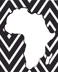 Africa in Black & White Canvas Print 