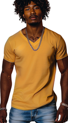 V-Neck Shirt Yellow 