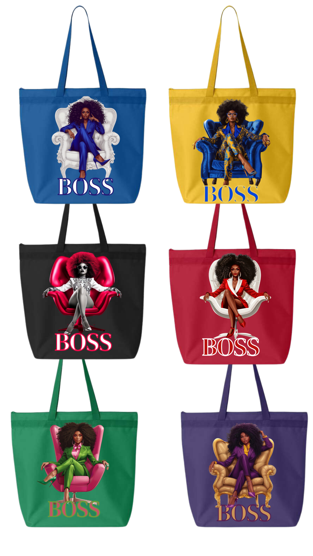 Because "I'm A Boss"  Tote Bag Black Women, Boss Babes, Minding My Own Small Business, Divine 9, Black Girl Magic